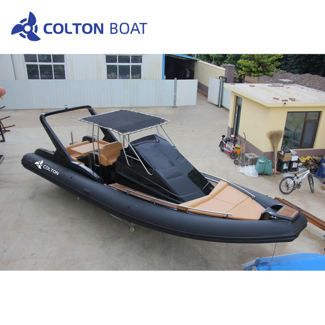 960cm Luxury Semi Rigid Inflatable Boats And Fiberglass Cabin Rib Boat for Sale