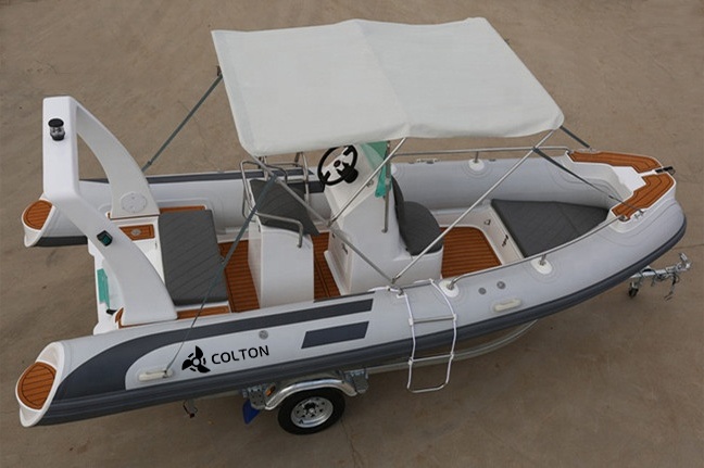 fiberglass rib boat