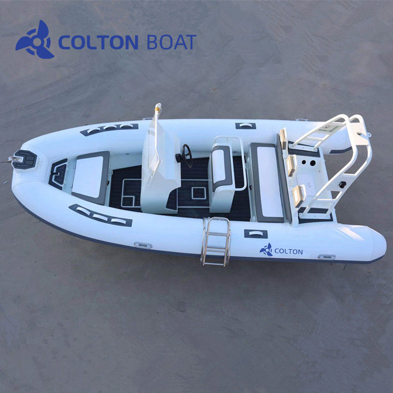 17ft Aluminum Rib Rigid Bottom Inflatable Boat And Dinghy for Sale