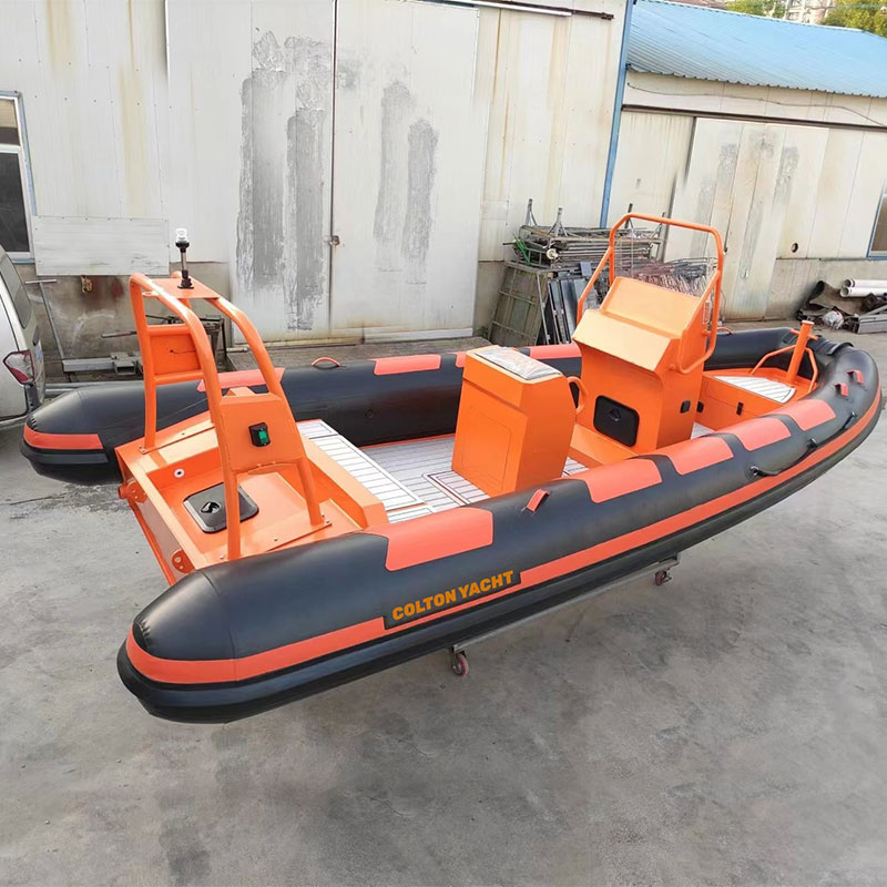 Black-pvc-tube-and-orange-aluminum-hull