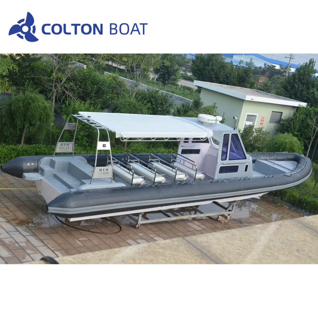 1200cm Commercial Fiberglass Hypalon Inflatable Boats for Sale