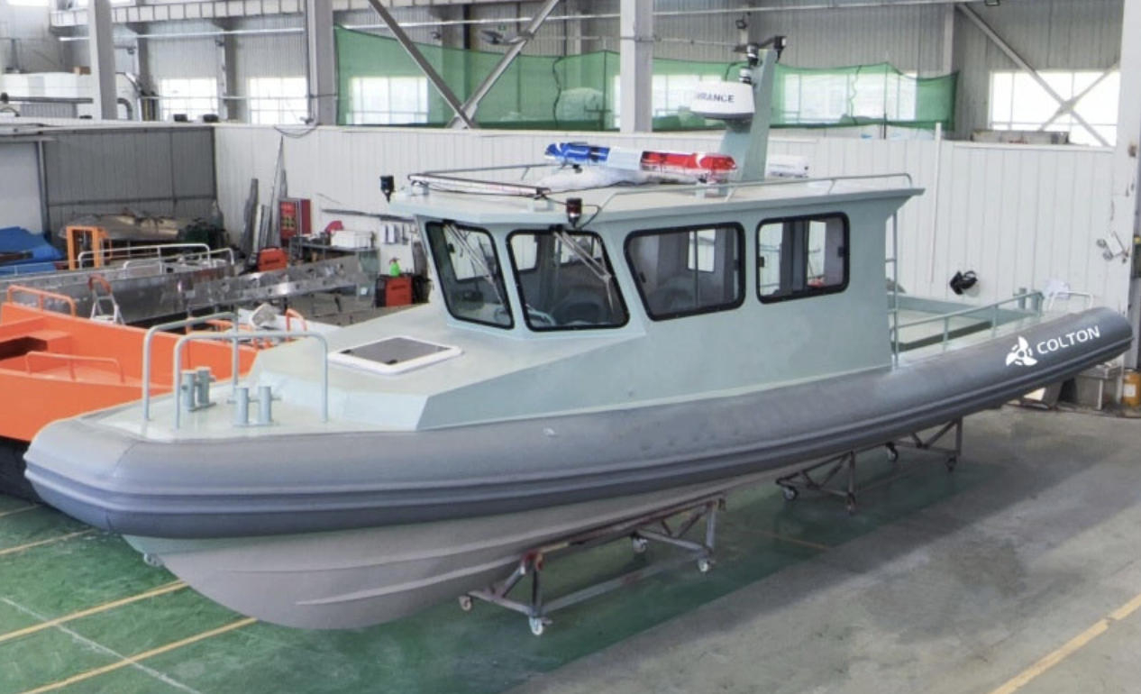 Semi rigid inflatable boat and cabin ribs