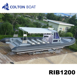 1200cm Commercial Fiberglass Hypalon Inflatable Boats for Sale