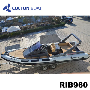 960cm Luxury Semi Rigid Inflatable Boats And Fiberglass Cabin Rib Boat for Sale