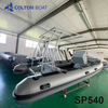 17ft Aluminum Rib Rigid Bottom Inflatable Boat And Dinghy for Sale