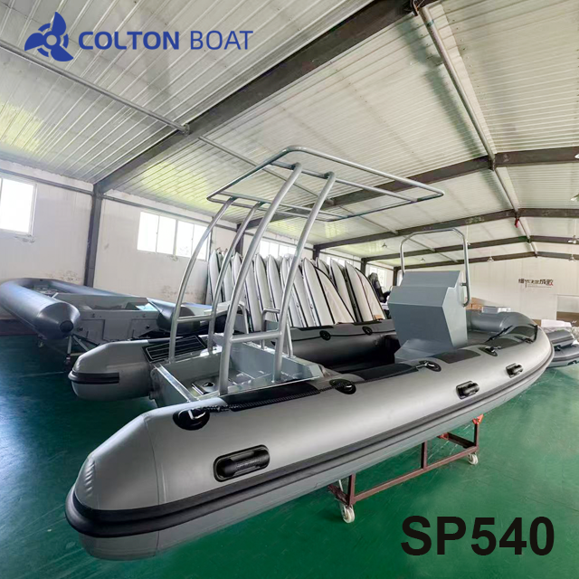 17ft Aluminum Rib Rigid Bottom Inflatable Boat And Dinghy for Sale