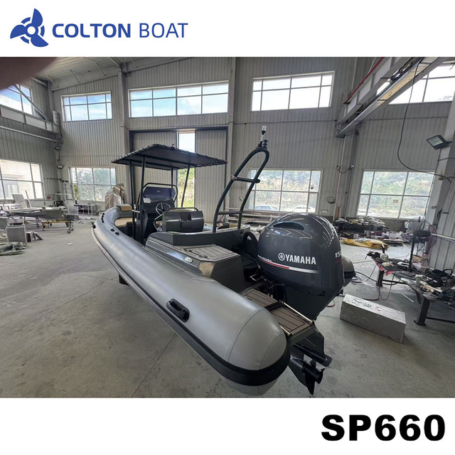 Factory Supply 660cm Aluminum Rib Inflatable Boats with Motor