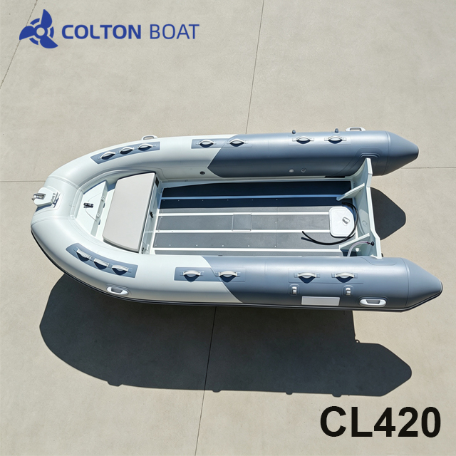 Outboard Motorboats CL420 Rib Motor Boat​ Rigid Inflatables Zodiac Boat with Motor Rib Sale Yacht Tender