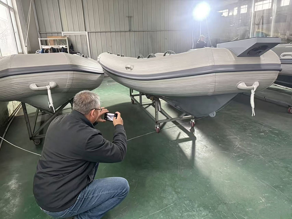 Canadian clients come to Colton for RIB boat negotiation