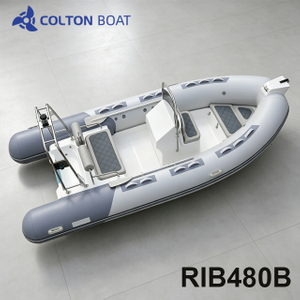 Fiberglass Hull Rigid Inflatable Boat Offshore RIB Tender Fiberglass Rigid Inflatable Boat Manufacturer High Speed Fiberglass RIB Boat