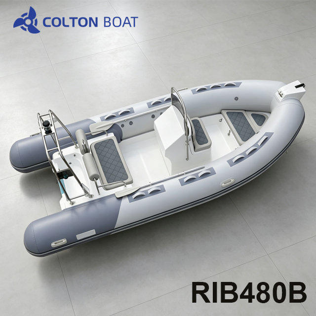 Fiberglass Hull Rigid Inflatable Boat Offshore RIB Tender Fiberglass Rigid Inflatable Boat Manufacturer High Speed Fiberglass RIB Boat