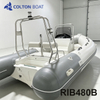 Fiberglass Hull Rigid Inflatable Boat Offshore RIB Tender Fiberglass Rigid Inflatable Boat Manufacturer High Speed Fiberglass RIB Boat